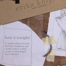 Knit it tonight | Erika Knight Poster Pattern