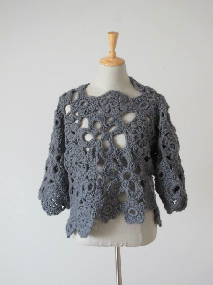 Crochet Lace Sweater