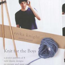 Knit for the Boys | Erika Knight Poster Pattern