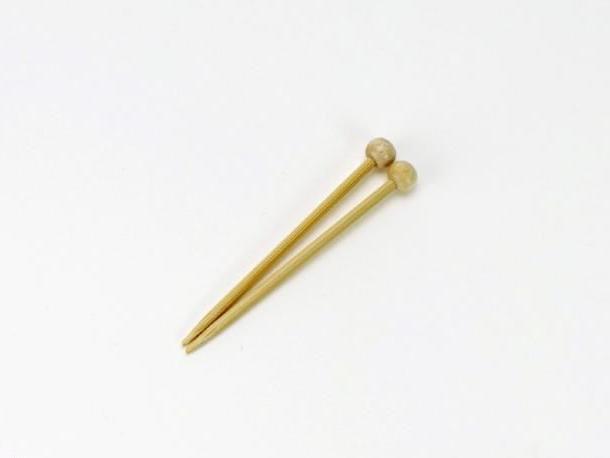 Mini Jackenstricknadeln - Bambus - 7 cm lang